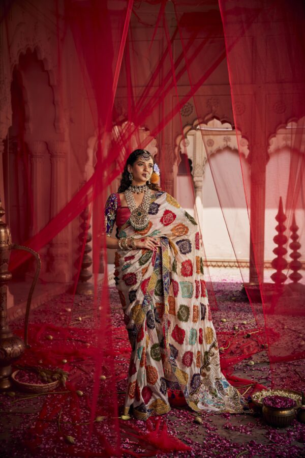 Multi-color Gharchola Saree