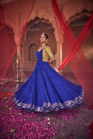 Royal Blue Anarkali Set